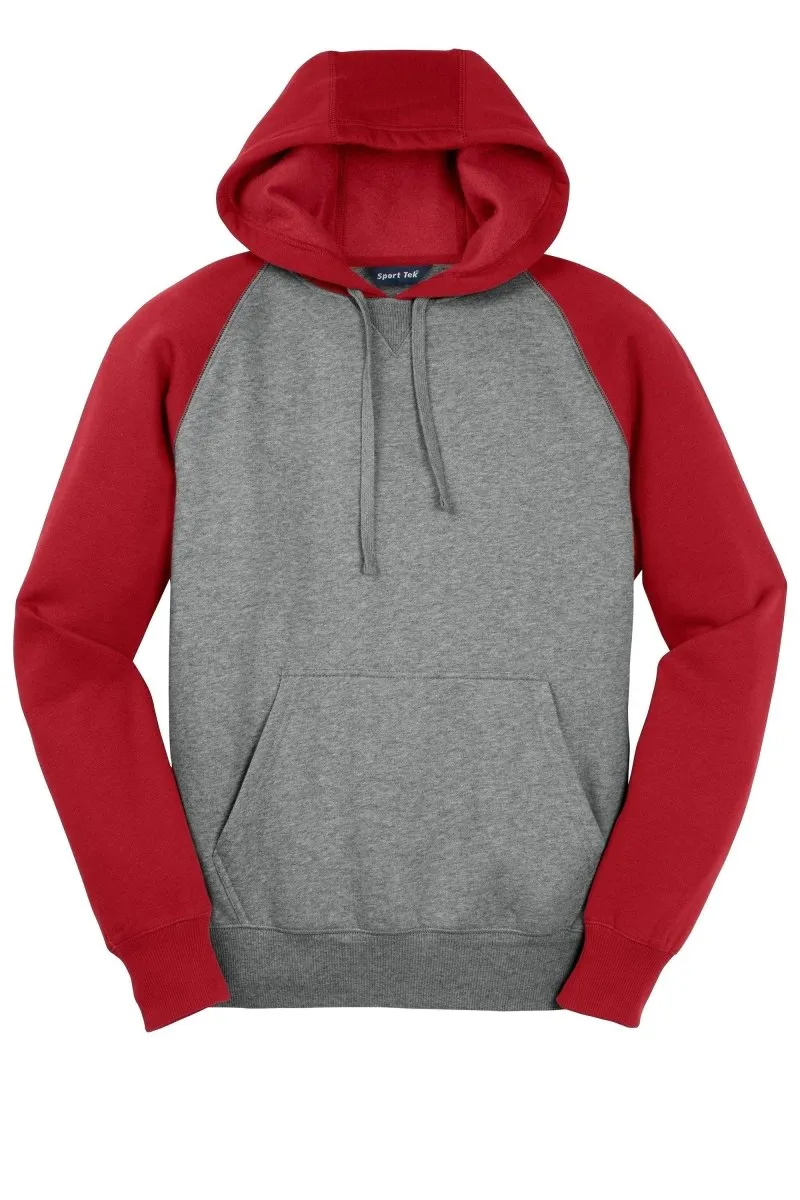 Sport-Tek Raglan Colorblock Pullover Hooded Sweatshirt