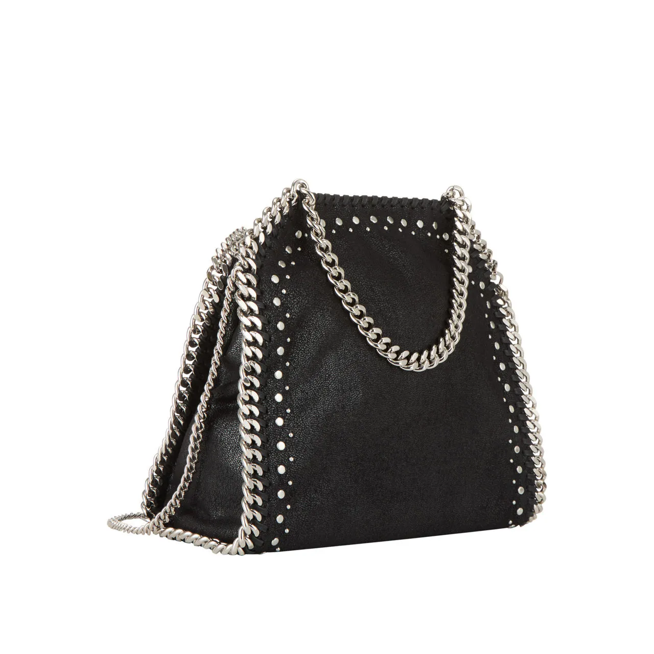 STELLA MCCARTNEY Falabella Studded Mini Tote Bag - Black