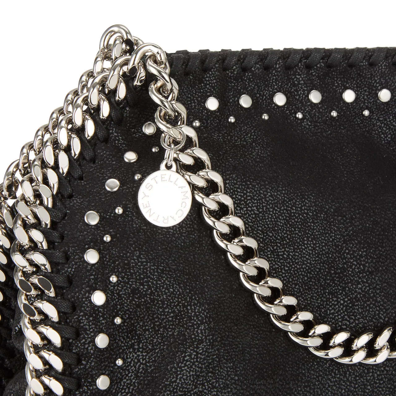 STELLA MCCARTNEY Falabella Studded Mini Tote Bag - Black