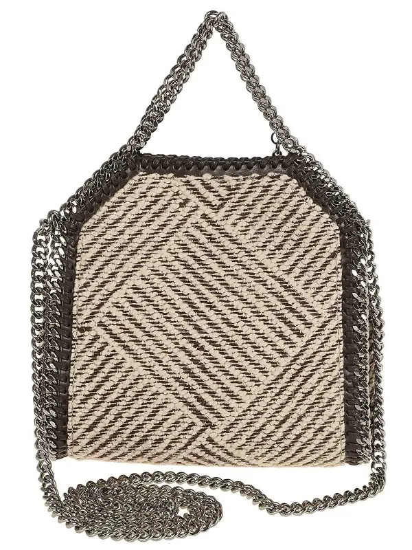 Stella Mccartney Tiny Tote Embroidered Jacquard W/Crystals