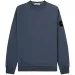 Stone Island Washed Crewneck Sweatshirt Blue