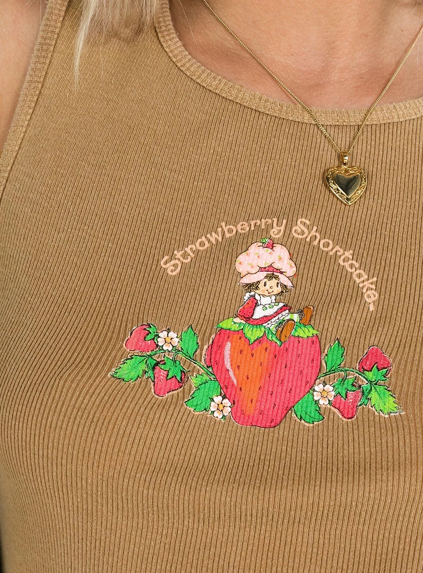 Strawberry Shortcake Tank Brown