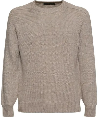 Tagliatore Wool Knit Crewneck Sweater