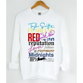 Taylor Eras Crewneck Sweatshirt