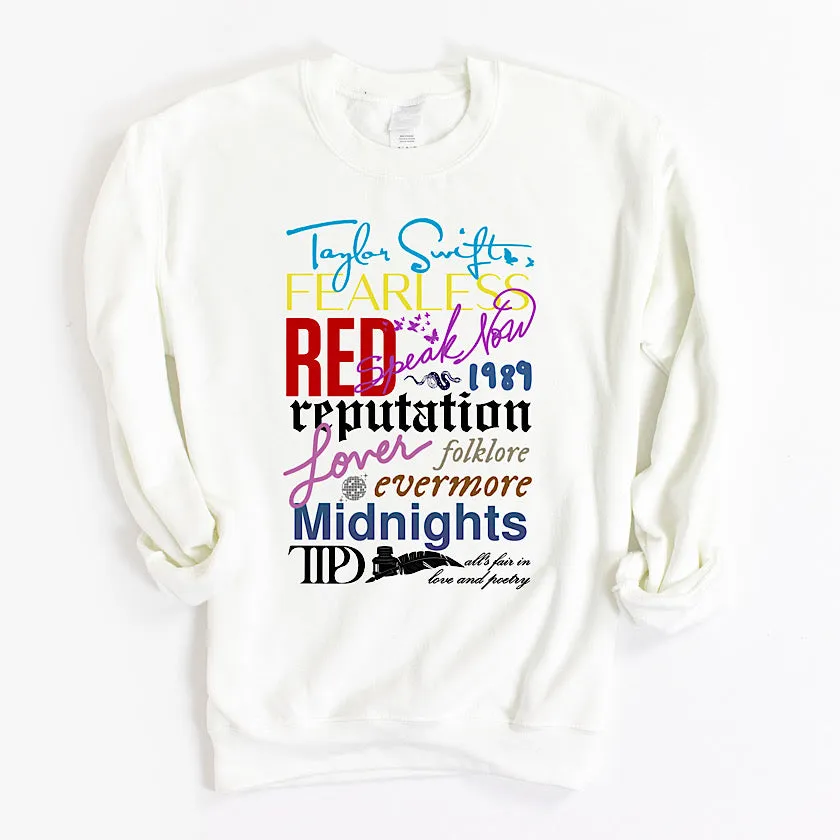 Taylor Eras Crewneck Sweatshirt