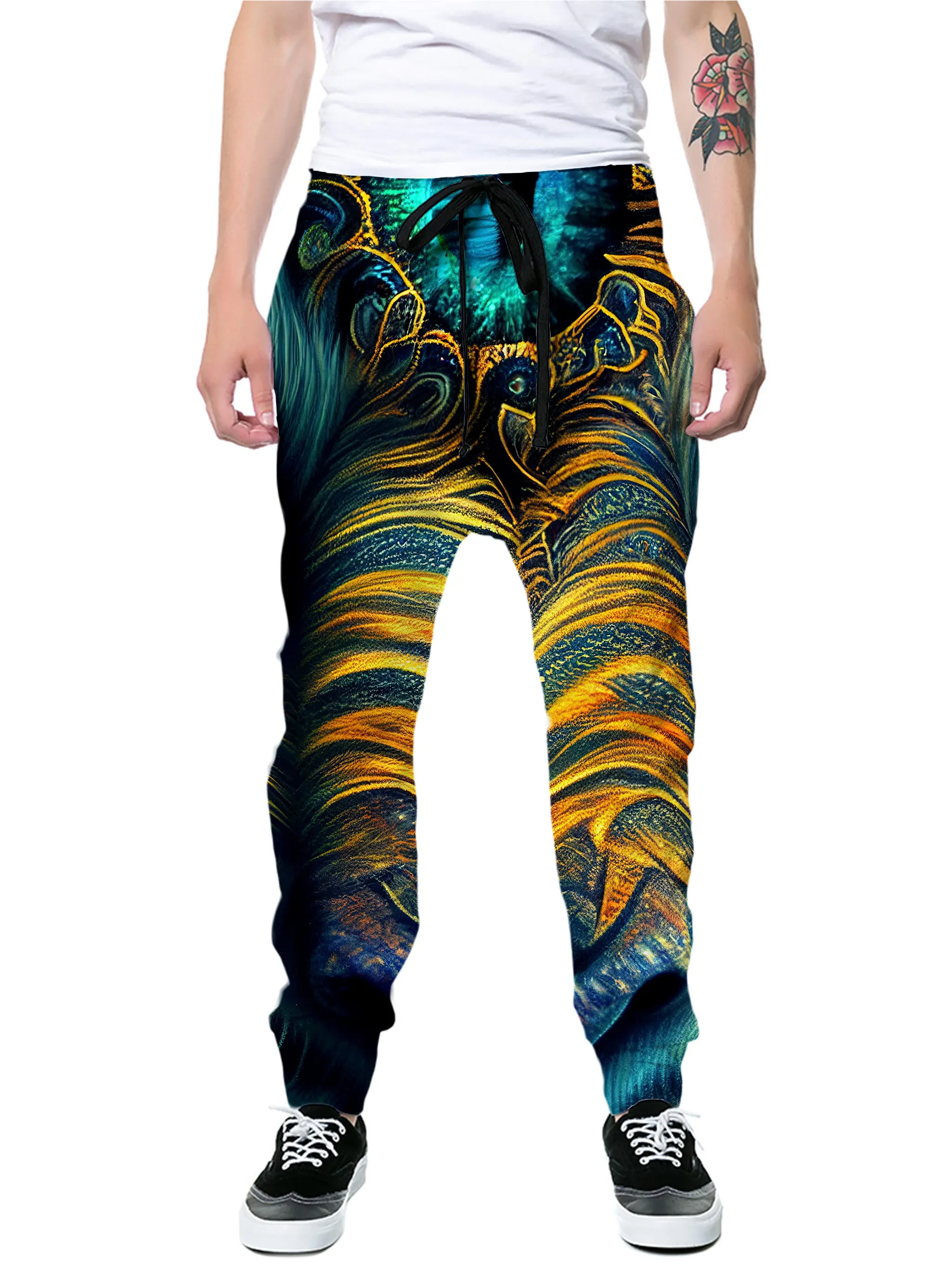 Tiger Eyes Psychedelic T-Shirt and Joggers Combo