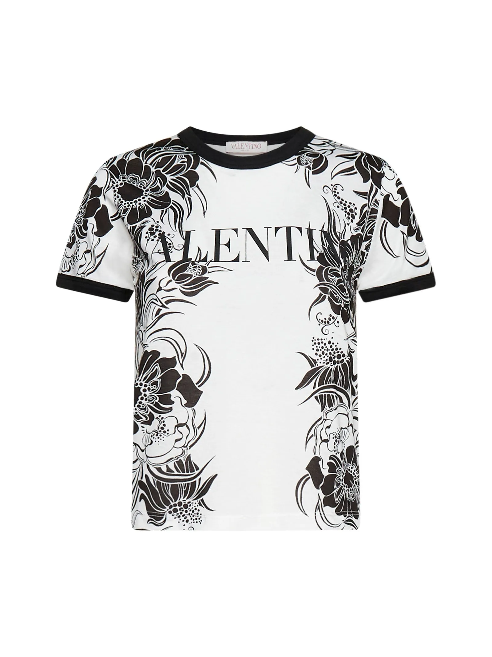 Valentino Logo Printed Crewneck T-Shirt