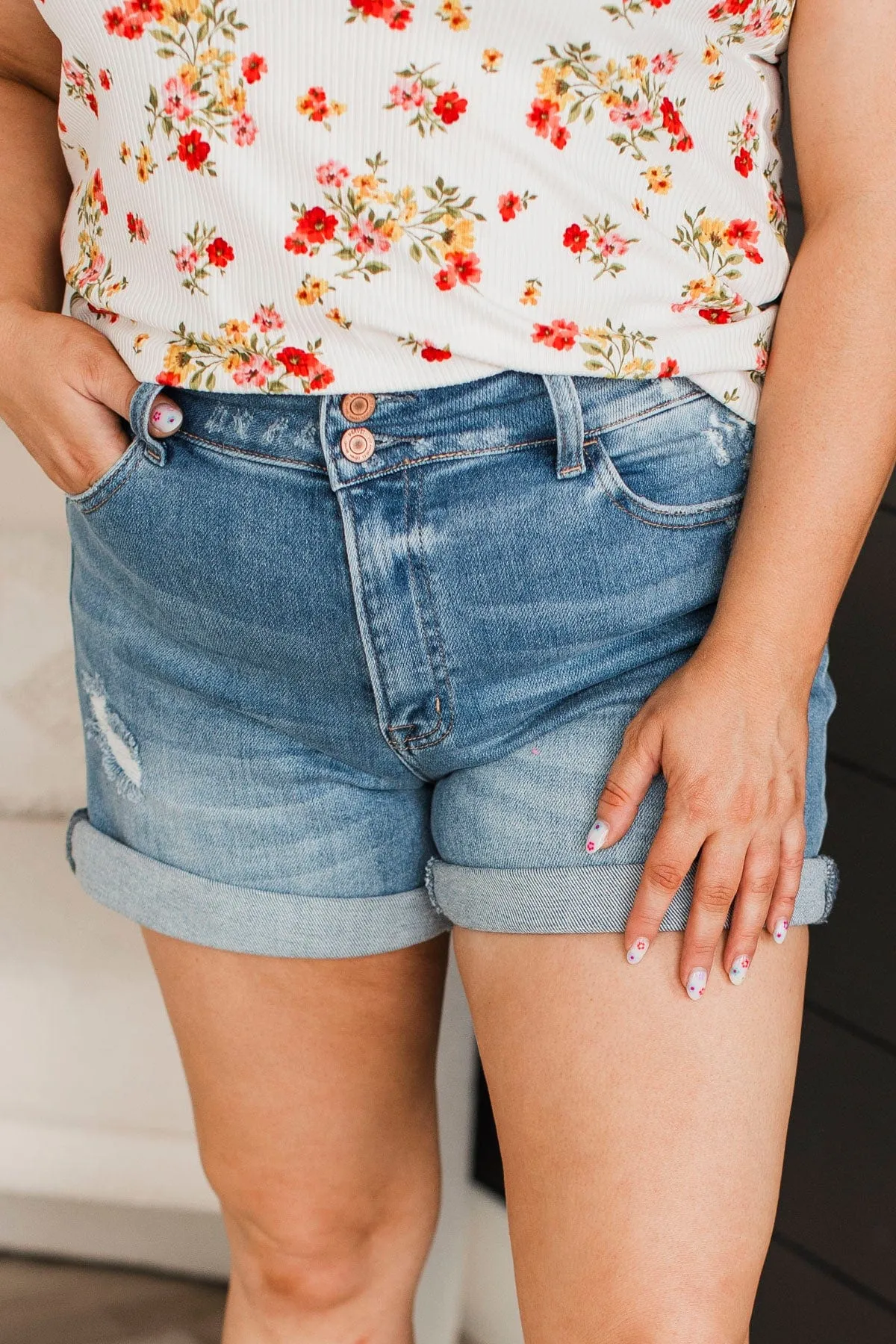 Vervet Denim Shorts- Krissy Wash