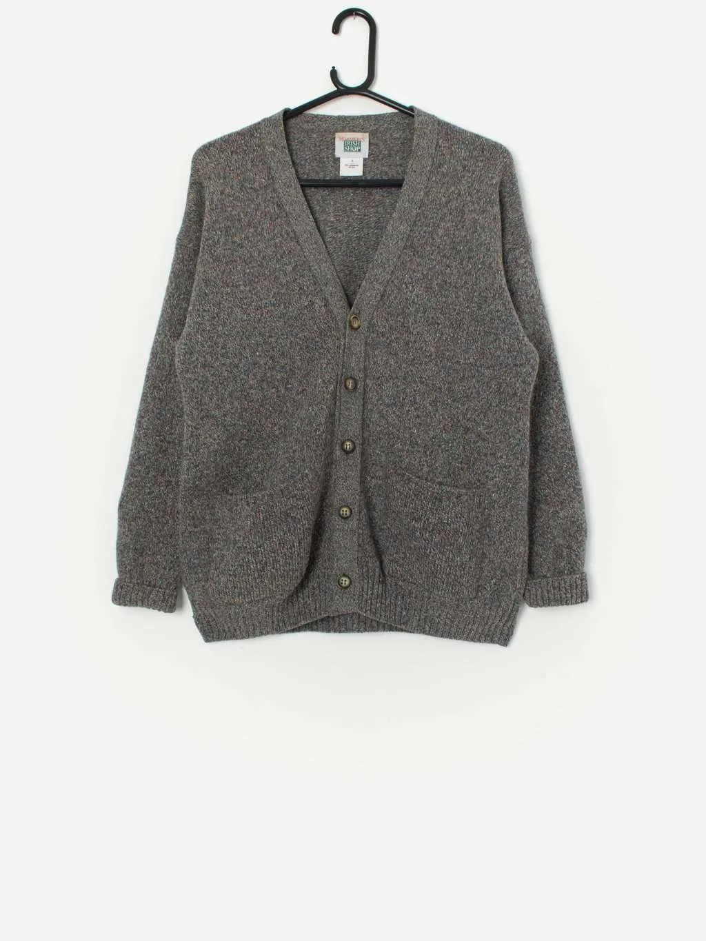 Vintage lambswool cardigan, made in Ireland – Small