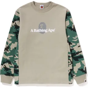 WOODLAND CAMO COLOR BLOCK CREWNECK KIDS