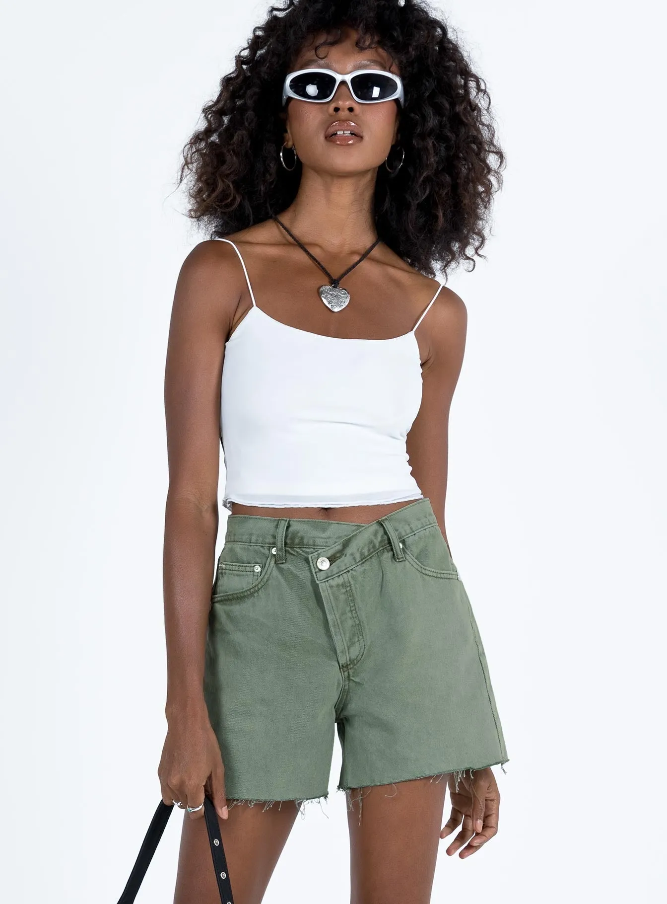 Xena Denim Shorts Green