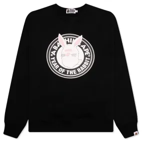 Year Of The Rabbit Crewneck - Black