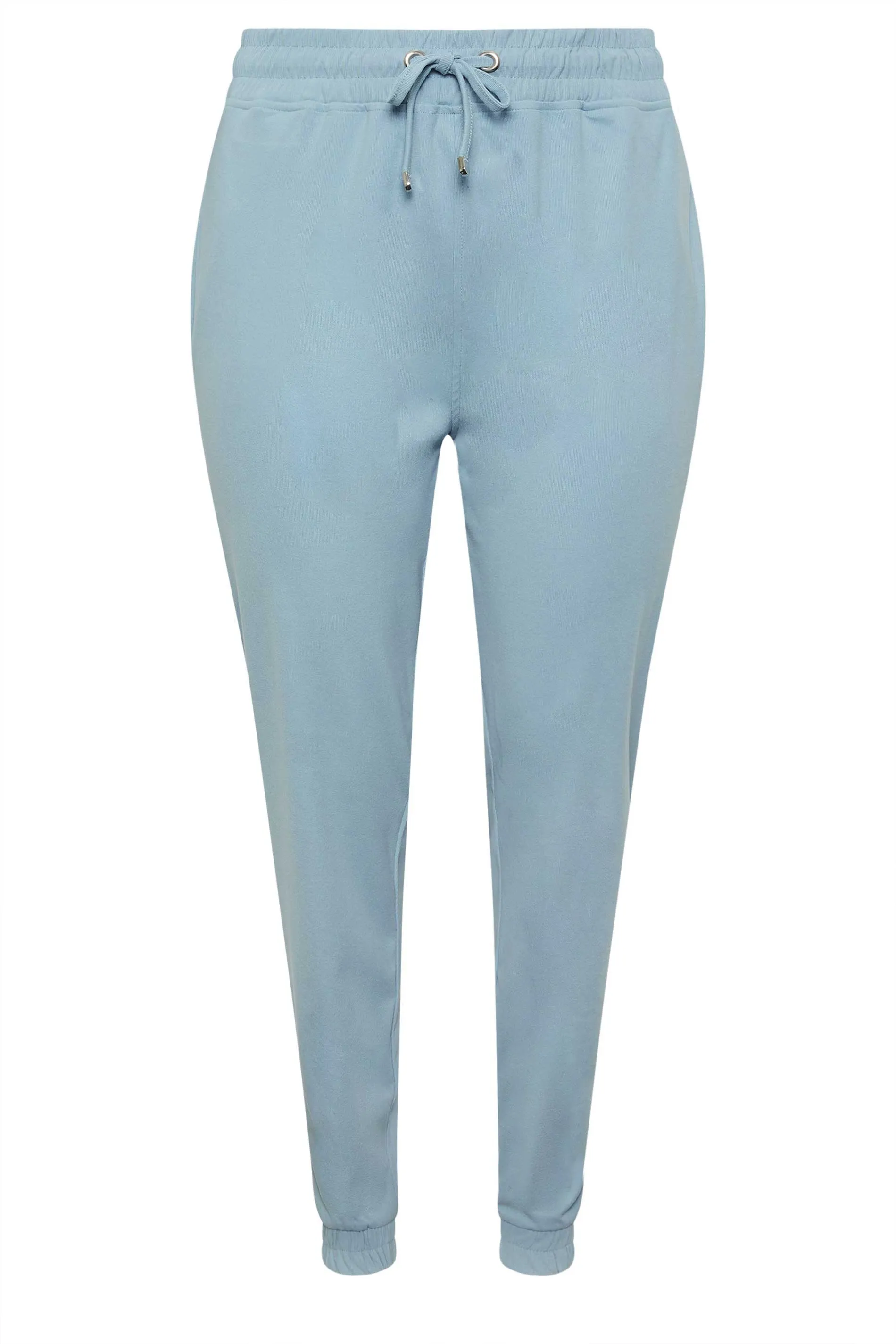 YOURS Curve Light Blue Stretch Cuffed Joggers